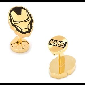 Marvel iron man black and gold Cufflinks
